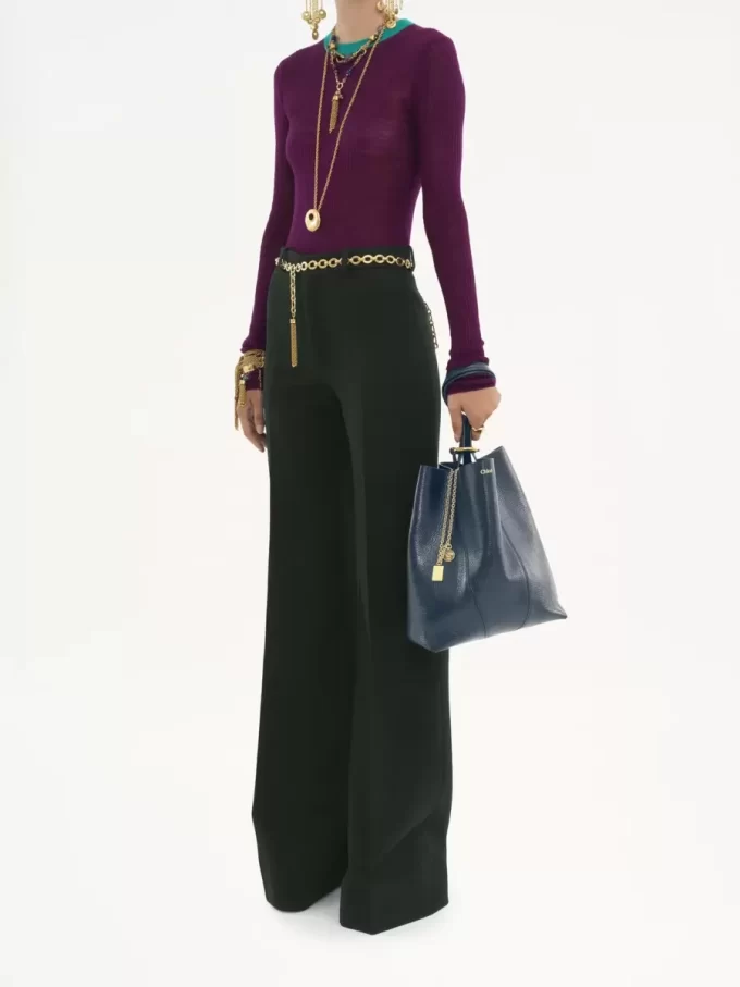 Bolso tote Chloé Spin de piel granulada
