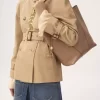 Bolso tote Chloé Spin de piel granulada