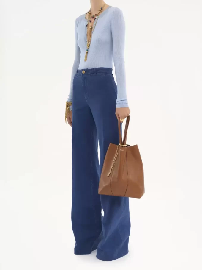 Bolso tote Chloé Spin de piel granulada