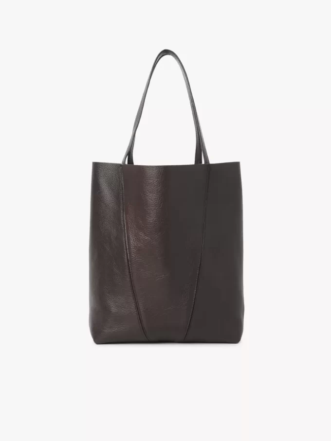 Bolso tote Chloé Spin de piel granulada Bolso tote Chloé Spin de piel granulada