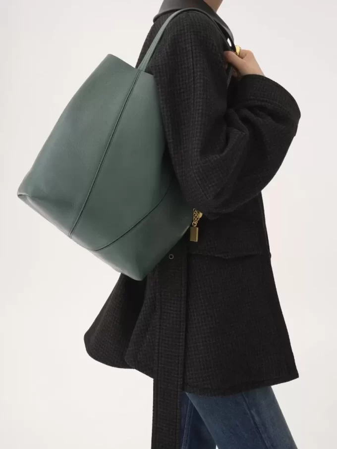 Bolso tote Chloé Spin de piel granulada Bolso tote Chloé Spin de piel granulada