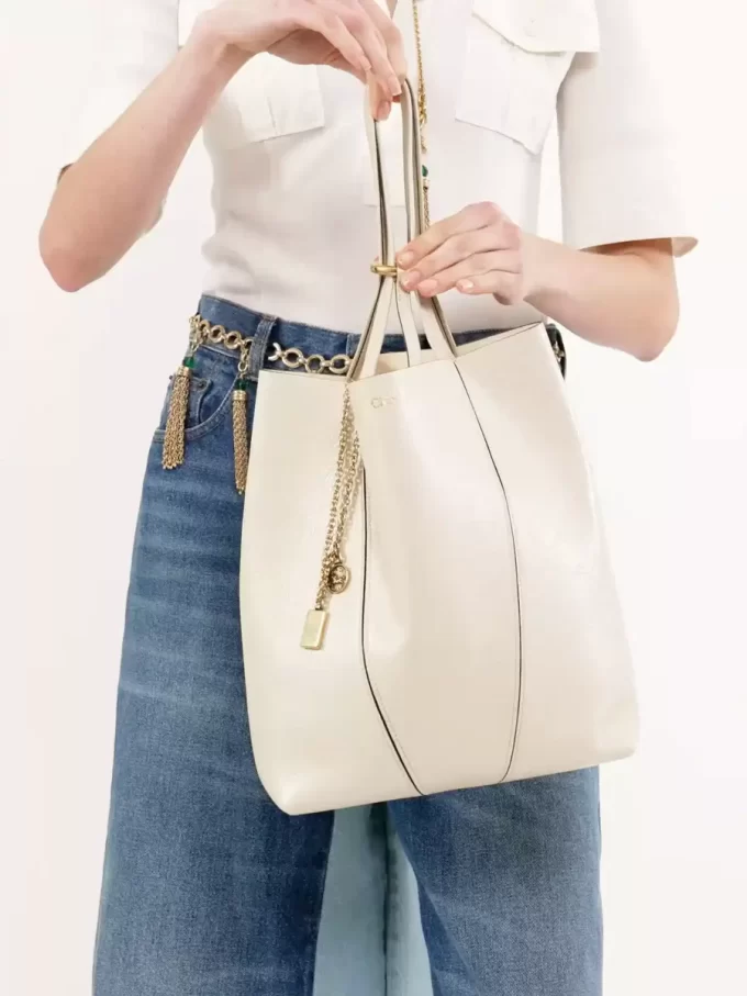 Bolso tote Chloé Spin de piel granulada