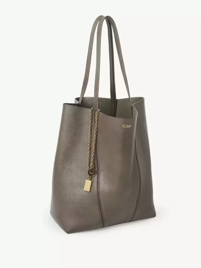 Bolso tote Chloé Spin de piel granulada