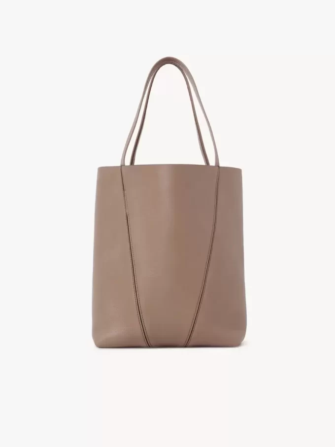 Bolso tote Chloé Spin de piel granulada