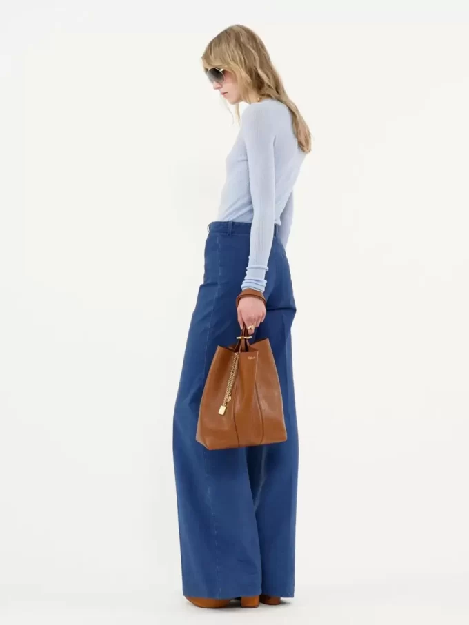 Bolso tote Chloé Spin de piel granulada