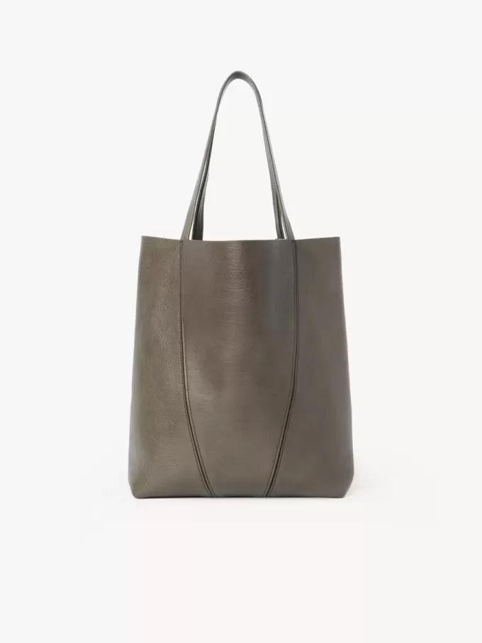 Bolso tote Chloé Spin de piel granulada