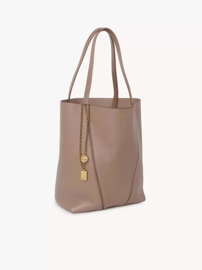 Bolso tote Chloé Spin de piel granulada