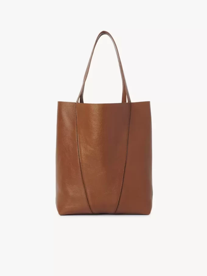 Bolso tote Chloé Spin de piel granulada
