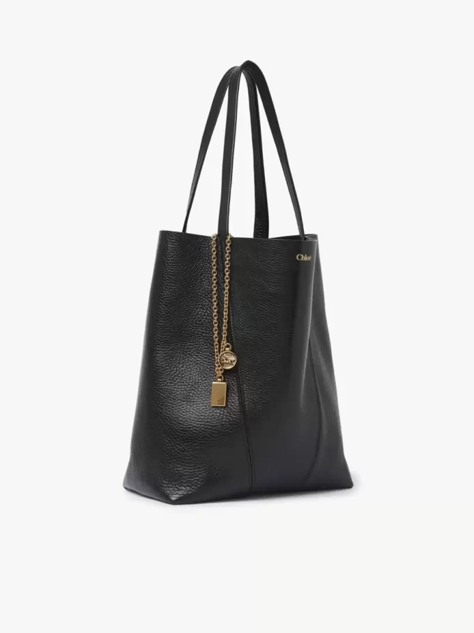 Bolso tote Chloé Spin de piel granulada