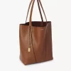 Bolso tote Chloé Spin de piel granulada