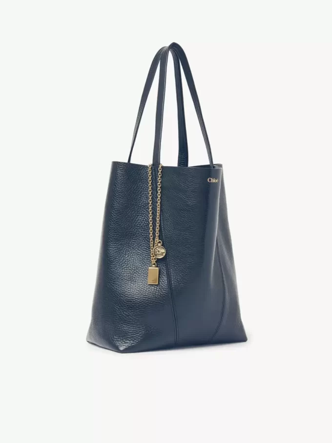 Bolso tote Chloé Spin de piel granulada