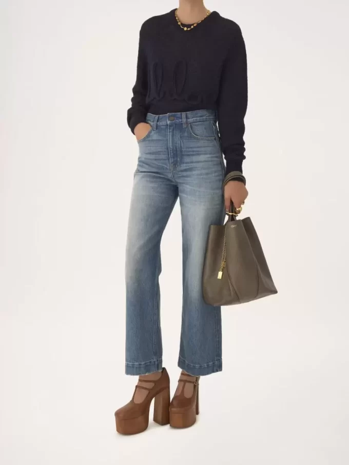 Bolso tote Chloé Spin de piel granulada