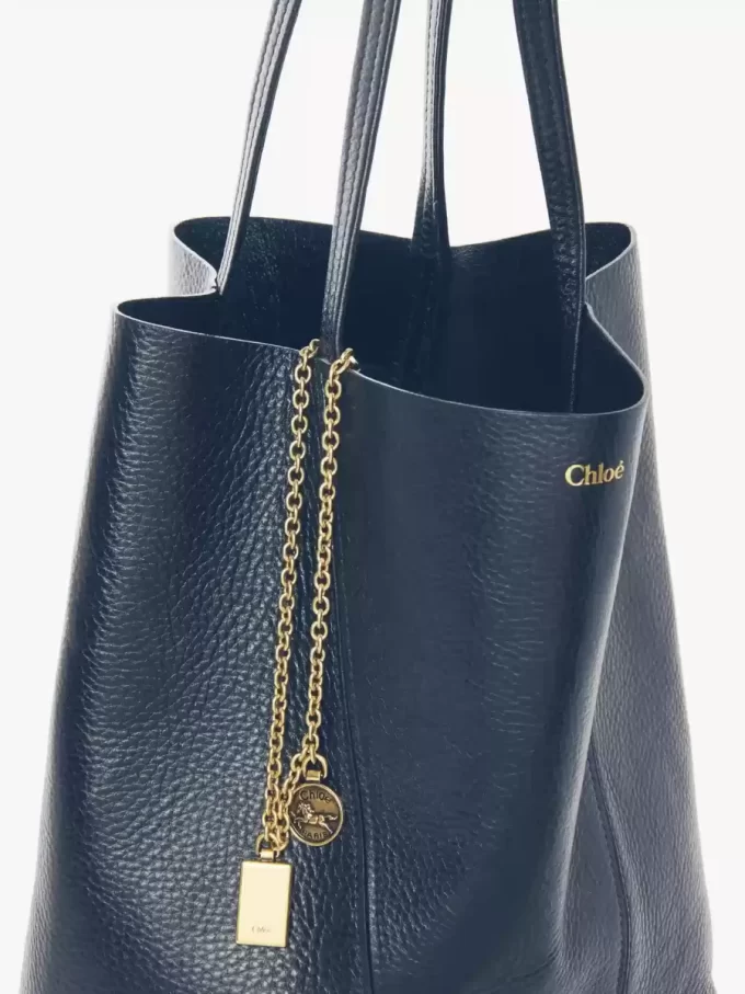 Bolso tote Chloé Spin de piel granulada