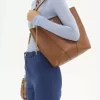 Bolso tote Chloé Spin de piel granulada