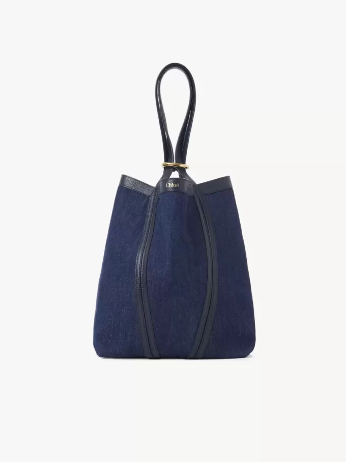 Bolso tote Chloé Spin en denim
