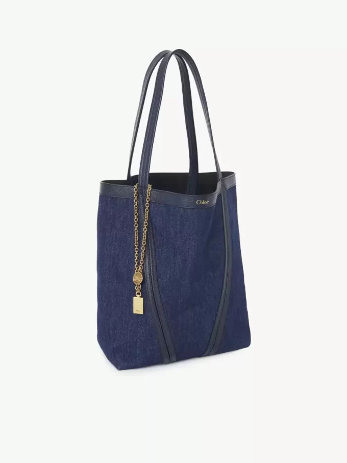 Bolso tote Chloé Spin en denim