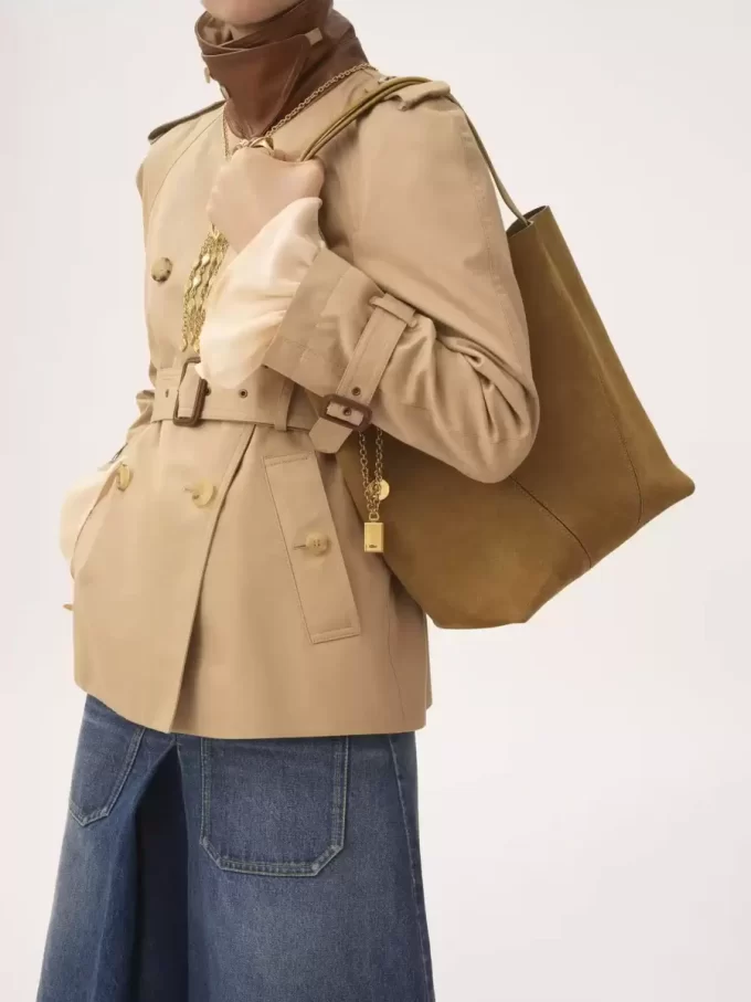 Bolso tote Chloé Spin en piel de ante Bolso tote Chloé Spin en piel de ante
