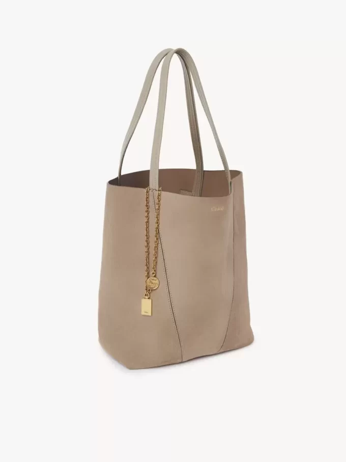 Bolso tote Chloé Spin en piel de ante Bolso tote Chloé Spin en piel de ante