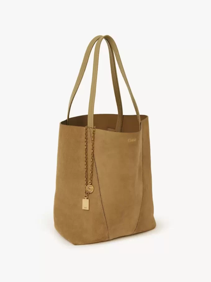 Bolso tote Chloé Spin en piel de ante Bolso tote Chloé Spin en piel de ante