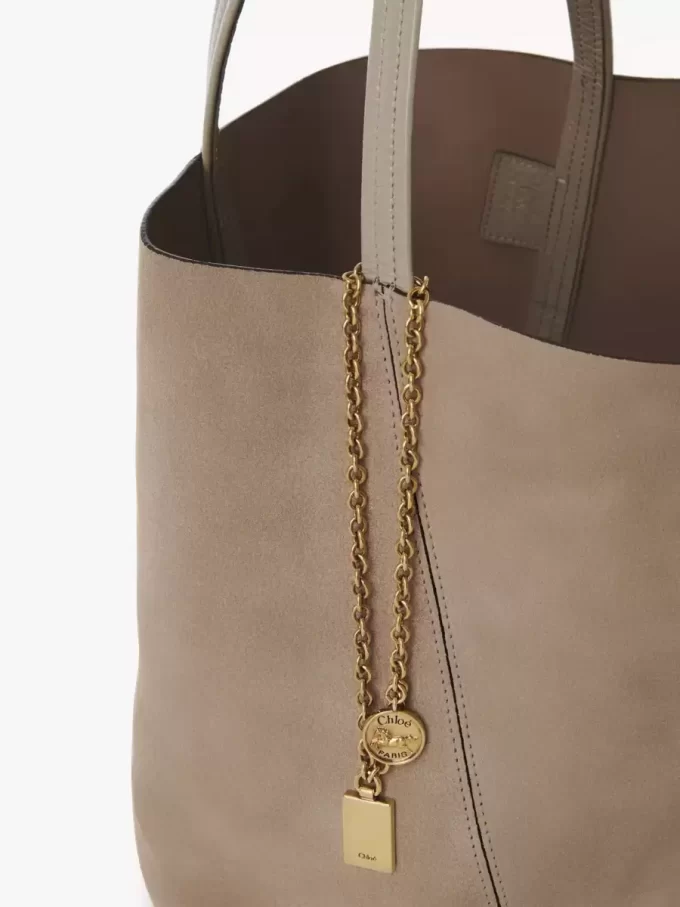Bolso tote Chloé Spin en piel de ante Bolso tote Chloé Spin en piel de ante