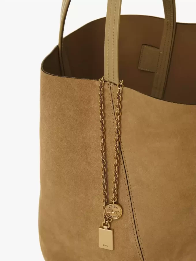 Bolso tote Chloé Spin en piel de ante Bolso tote Chloé Spin en piel de ante