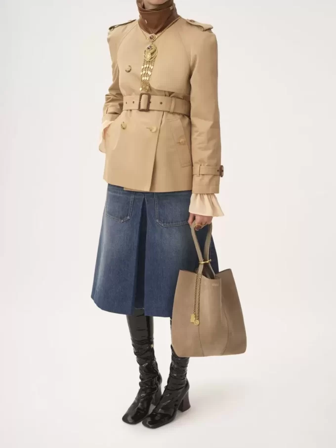 Bolso tote Chloé Spin en piel de ante Bolso tote Chloé Spin en piel de ante