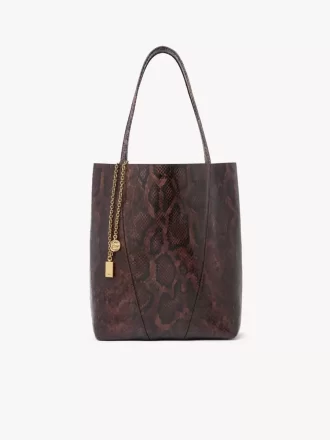 Bolso tote Chloé Spin en piel efecto pitón