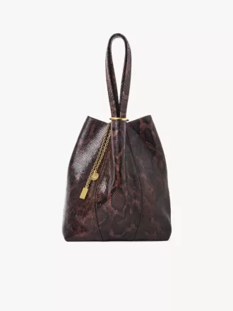 Bolso tote Chloé Spin en piel efecto pitón