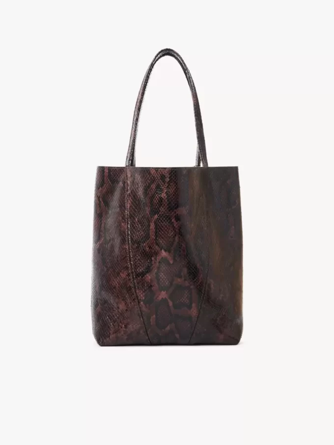 Bolso tote Chloé Spin en piel efecto pitón Bolso tote Chloé Spin en piel efecto pitón
