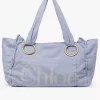 Bolso tote grande Chloé Plage de algodón Bolso tote grande Chloé Plage de algodón