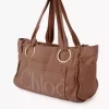 Bolso tote grande Chloé Plage de algodón Bolso tote grande Chloé Plage de algodón