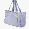 Bolso tote grande Chloé Plage de algodón Bolso tote grande Chloé Plage de algodón