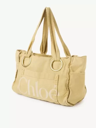 Bolso tote grande Chloé Plage de algodón