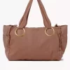 Bolso tote grande Chloé Plage de algodón Bolso tote grande Chloé Plage de algodón