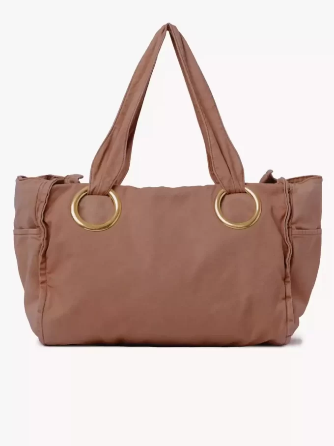 Bolso tote grande Chloé Plage de algodón Bolso tote grande Chloé Plage de algodón