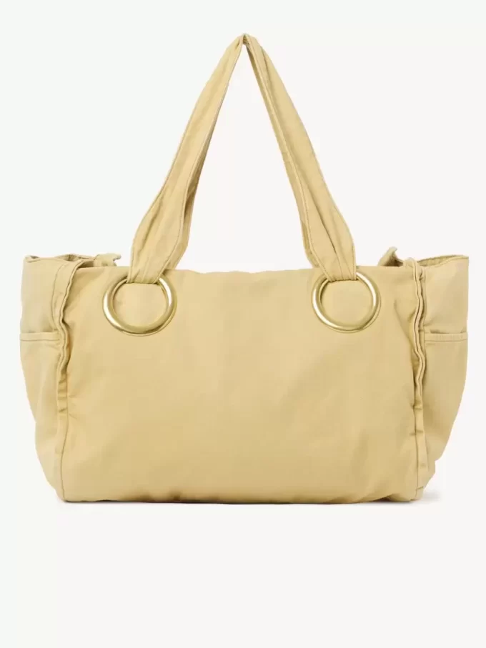 Bolso tote grande Chloé Plage de algodón Bolso tote grande Chloé Plage de algodón