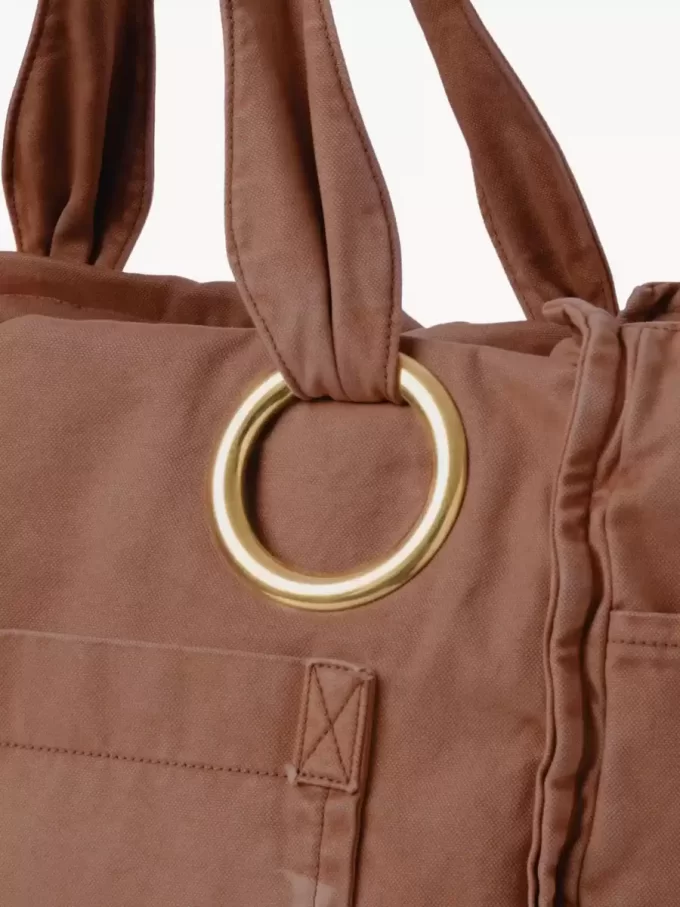 Bolso tote grande Chloé Plage de algodón Bolso tote grande Chloé Plage de algodón