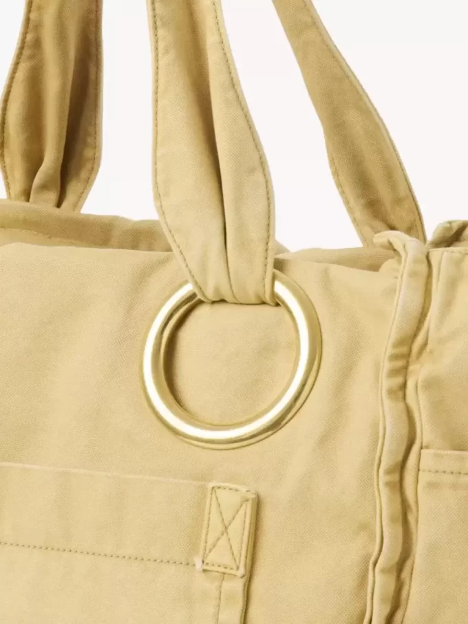 Bolso tote grande Chloé Plage de algodón Bolso tote grande Chloé Plage de algodón