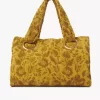 Bolso tote grande Chloé Plage en tejido de rizo jacquard