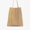 Bolso tote grande Chloé Spin de piel granulada
