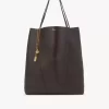 Bolso tote grande Chloé Spin de piel granulada