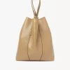 Bolso tote grande Chloé Spin de piel granulada