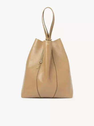 Bolso tote grande Chloé Spin de piel granulada
