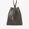 Bolso tote grande Chloé Spin de piel granulada