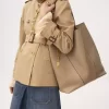 Bolso tote grande Chloé Spin de piel granulada