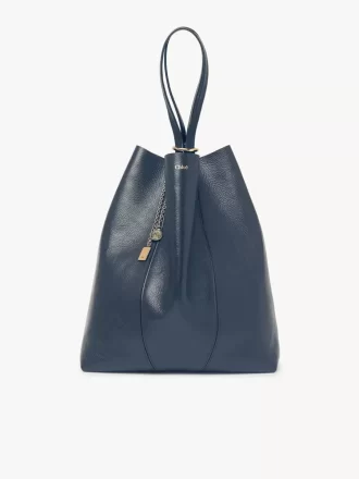 Bolso tote grande Chloé Spin de piel granulada