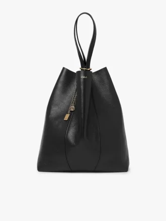 Bolso tote grande Chloé Spin de piel granulada