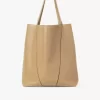 Bolso tote grande Chloé Spin de piel granulada