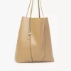 Bolso tote grande Chloé Spin de piel granulada