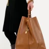 Bolso tote grande Chloé Spin de piel granulada